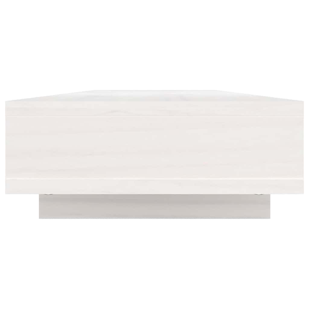 Soporte para monitor de madera de pino, color blanco, 100 cm