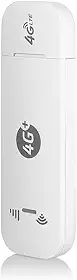 Moniss 4G LTE USB Modem Hotspot Wi-Fi móvel com slot para cartão SIM 150Mbps DL 50Mbps UL máx. 10 Dispositivos Portas de antena externa Branco, versão da UE Roteador 4G