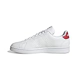 Scarpe sportive adidas Advantage, Sneaker Uomo, Ftwr White/Ftwr White/Better Scarlet, 41 1/3 EU