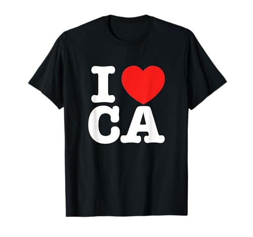 I Heart California (CA) Love T-Shirt