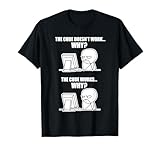 Funny Programmer T-Shirt - Code Works Why Meme Tee