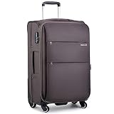 【Convenience】This is a checked luggage 28 inch. The silent 360° wheels ensure a smooth and quiet journey, The multi-level adjustable telescopic handle can be adjusted to different heights and usage habits. Thehickened comfortable handle and side hand...
