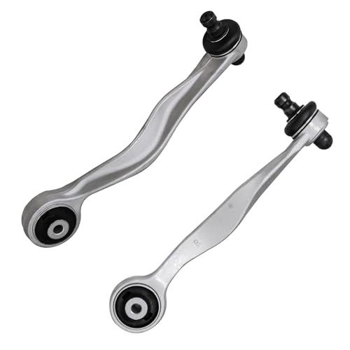 Image of Detroit Axle - 6pc Front End Control Arms for Audi A6 Quattro S8 S4 VW Passat, 2 Lower Forward 4 Lower & Upper Rearward Control Arms Replacement