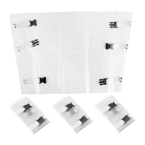 Protection transparente Healvian en PVC de 4 pièces pour fauteuils dentaires