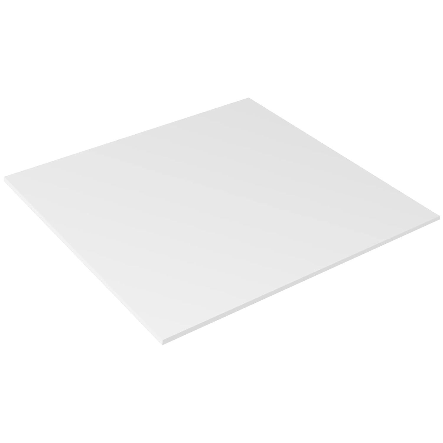 MUKCHAP 6 Pack 12 x 12 Inch White Plastic Sheet, 1/8 Inch(3mm) Thick Faint Translucent Plastic Panels with Protective Film for Signs, DIY Display Projects, Craft
