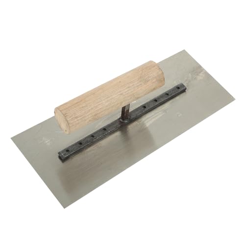 Angoily Cazzuola in Ferro con in per Piastrelle e Intonaco Spatola Liscia per Rasatura e Finitura Resistente e Antiruggine per Muratori e Pavimentisti