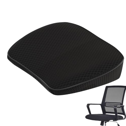 Asiento elevador de coche para adultos, cojín de coche para altura,Cojín ergonómico de cuña - Cómodos accesorios portátiles para automóvil, cojín de asiento engrosado y transpirable para viajes en aut