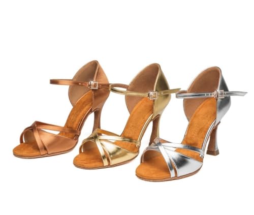 Chaussures danse de salon femme or avec talon de 6cm en taille 36.5 - 2