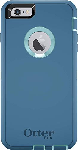 OtterBox Defender Series Rugged Case for iPhone 6s Plus & iPhone 6 Plus - Case Only - Non-Retail Packaging - (Aqua Blue/Deep Water Blue)