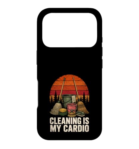 Cleaning Is My Cardio �t�@�j�[�N���[�j���O �X�}�z�P�[�X iPhone 17 Pro �p