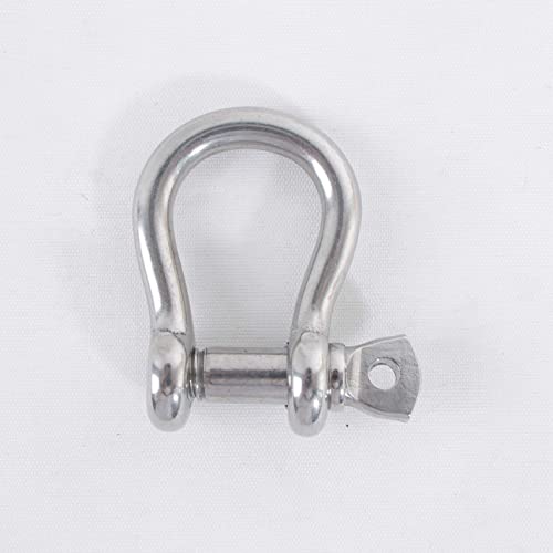 Higood Size 3/16" Anchor Shackle, 316 Stainless Steel Body Material, 316 Stainless Steel Pin Material, 8Pk. #TOP1