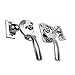 Zinc Alloy Commercial Kitchenware Oven Steaming Door Handle Freezer Cabinet Industrial Equipment Lock(Right)
