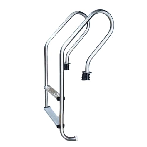 Escalera para piscina de acero inoxidable 2 peldaños miniatura 1