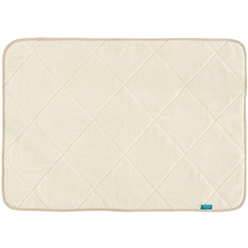 オカ 浴室足ふきマット アイボリー 約50cm×70cm 乾度良好カララカ タオル地 バスマット