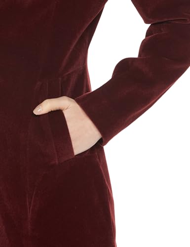 Image of Qube By Fort Collins Women's Knitted Hip Length Tweed Blazer - Stylish, Versatile, And Elegant For Office Or Casual Wear