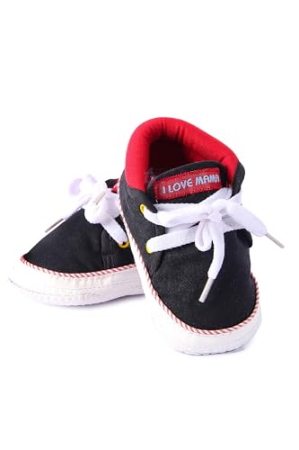 Image of Butterthief Unisex Baby Prewalking Shoes for Newborn Boys & Girls | Soft Sole Infant Bootie with Anti-Slip Bottom | Lightweight Cotton Footwear Early Walker Shoes (6-9 Months, 12 CM)