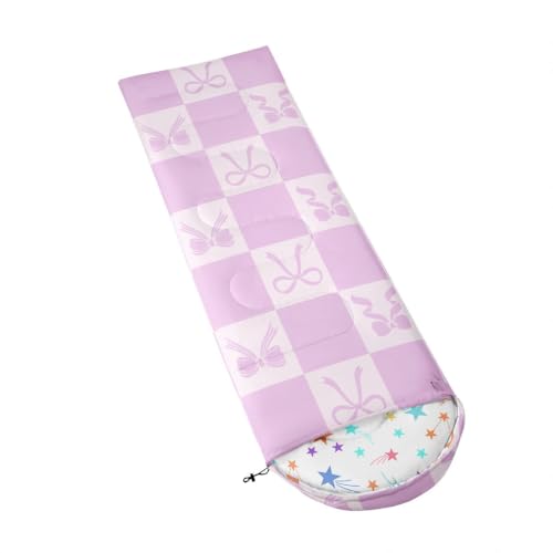 Bolsa de dormir Feelyou Lilac lazo, 3 estaciones, cálida y ligera impermeable para adultos y niños miniatura 3