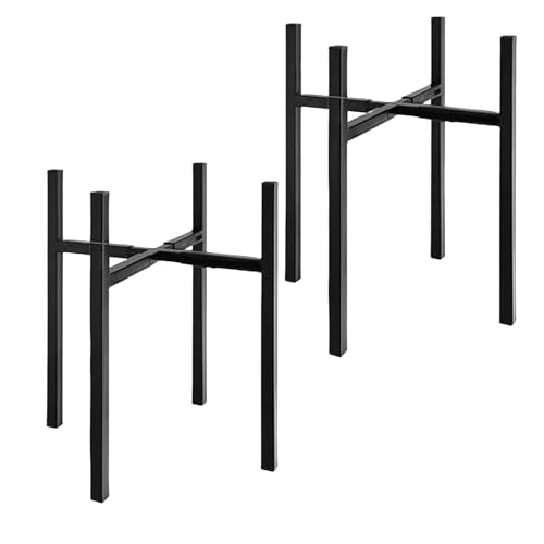 Support pot de fleur métal réglable et extensible lot de 2