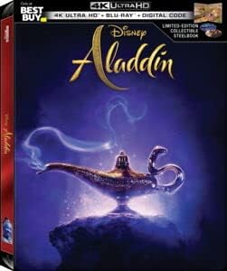 Aladdin 4K Blu-ray Best Buy Exclusive SteelBook / The Signature Collection / 4K Ultra HD + Blu-ray + Digital HD