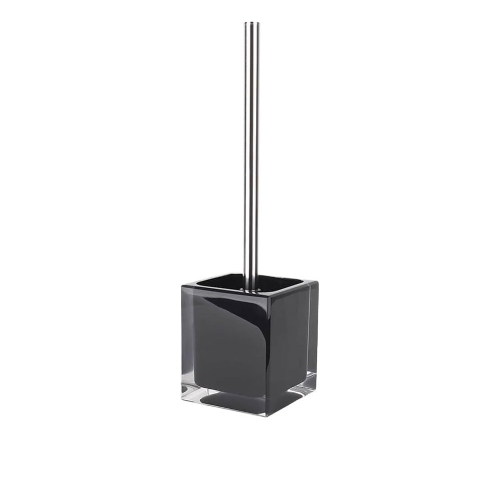 Toilet Brush and Holder Resin Floor Standing Toilet Bowl Brush Holder Set with Stainless Steel Handle