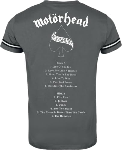 Motörhead Ace of Spades Hombre Camiseta Gris 100% algodón Regular