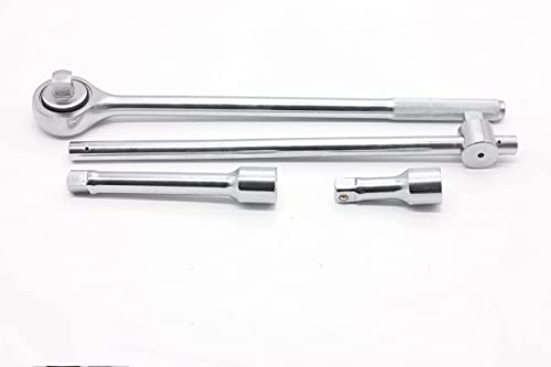 Tonynol 3/4 Inch Drive Socket Wrench Sets, 21-Piece, 12-Point, Cr-V Steel Sockets With Ratchet Handle And T Handle Ratchet #TOP2