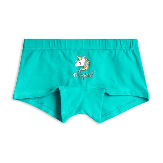 Image of Real Basics Girls Cotton Boxer Boyshorts Panties Underwear for Kids (Multicolor) Pack of 3