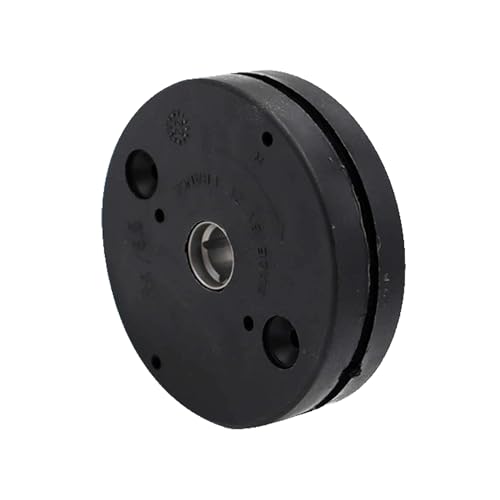 Treuil pour volet roulant rond et noir - Fin de course entrée 6 pans de 7 mm - Sortie femelle carré diamètre 8 mm - Mécanisme de poulie en acier pour...