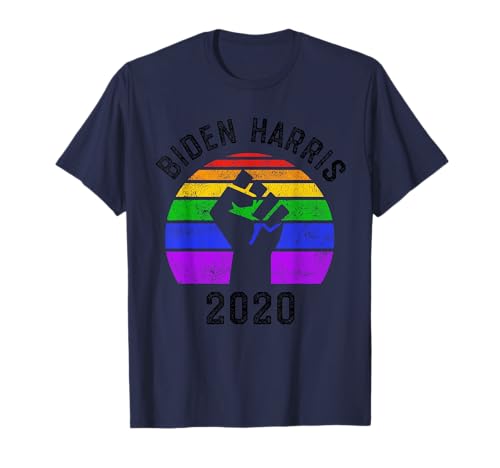 Joe Biden Kamala Harris 2020 Rainbow Gay Pride LGBT BLM T-Shirt