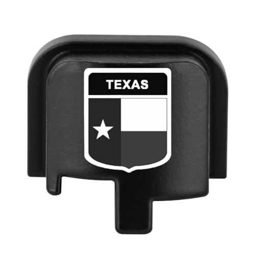 TOFEIC Laser Engraved Aluminum Rear Cover Slide Back Butt Plates for 9mm .40 Taurus G3 G3C G2C G3XL G2S Millennium PT111 G2 PT140 9mm/.40 Accessories, Texas Flag