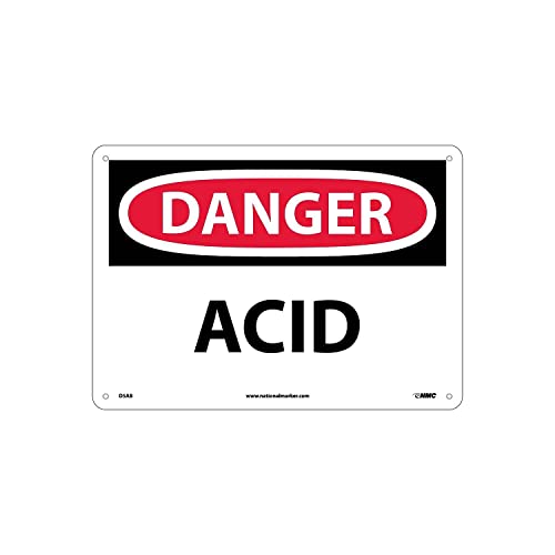Panneau OSHA DANGER ACID évitez les accidents chimiques avec cette plaque