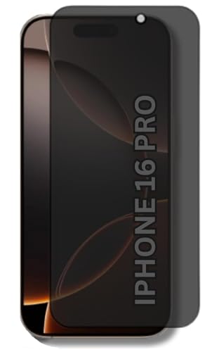 Image of 100FIT for iPhone 16 Pro Edge to Edge Anti Spy Privacy Tempered Glass with Easy Installation Kit | Black (Pack of 1)