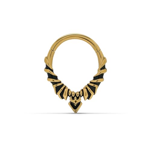 PUNKYOUTH 16G �o�b�g�E�B���O�Z�v�^���m�[�Y�����O�N���b�J�[�t�[�v 316L �T�[�W�J���X�`�[�� �q���W�S�V�b�N�s�A�X�W���G���[ �Z�v�^���w���b�N�X���[�N�g���K�X��p�A�G�b�W�̌������I���^�i�e�B�u�X�^�C���C�������O�A���a8mm