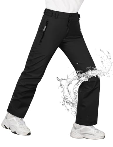 Kids Hiking Pants Waterproof Quick Dry Boys Camping Cargo Pant Lightweight Softshell Uniform Pants for Kid Girls - Main Image