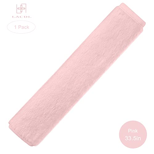 LACDL Extra Long Seatbelt Cover Super Soft Furry for Adults Kids Women & Men, Thick Plush Full Car Seat Belt Strap Cushion, Fluffy Shoulder Pad Protector, Auto Interior Accessories, 1pc, Pink, 33.5in by LACDL - Used condition - Image 6