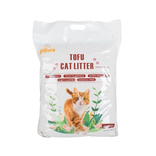 Tofu Cat Litter 10Kg/25L Biodegradable Easy Clumping Chemical Free Eco Friendly Flushable Super Absorbent (Original)