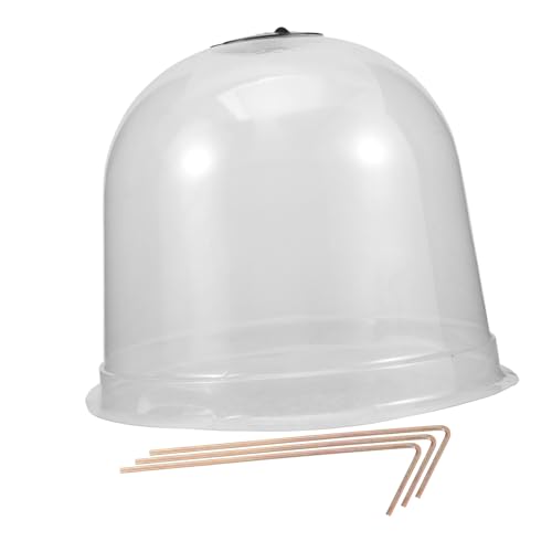 Parliky 1set Garden Cloche Dome for Plants Breathable Humidity Dome with Air Vent Lightweight Plant Cover for Vegetable Garden Protection for Frost