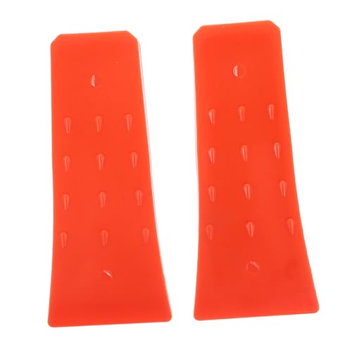 IWOWHERO Coins D'abattage Coupe D'arbres en Plastique 2 Pièces 20 Cm Orange pour Foresterie Et Jardinage Outil De Bûcheronnage Pointes pour Direction Sûre De l'arbre