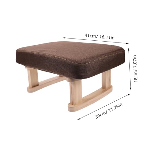 Tabouret de chambre à coucher marron moderne avec assise stable Abaodam