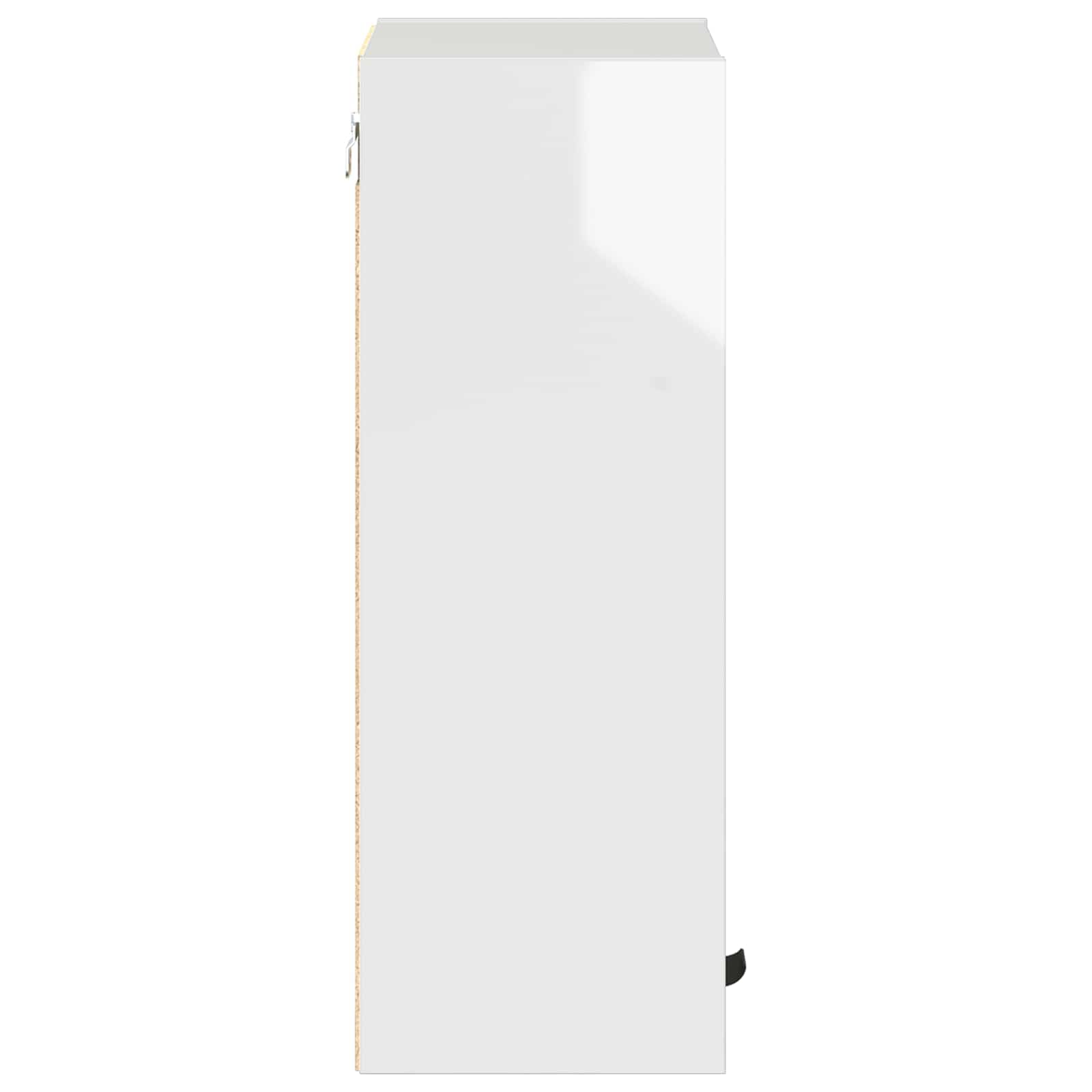 Generisch Badezimmerschrank Hochglanz Weiß 39 x 23,5 x 65 cm,Badezimmerwaschtische,10.82 kg-883388