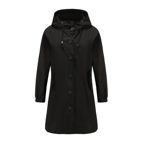Chubasquero para senderismo de mujer impermeable largo ideal para viajes y montaña 3