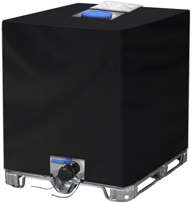 Wassertank Abdeckplane, Abdeckung Für 1000L IBC Tank Container, Wasserfest UV-Folie Schutzhülle