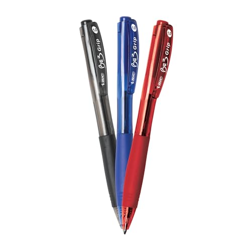 Bolígrafos retráctiles BIC bu3 Grip para organizar tus apuntes de oficina y estudio creativo 2