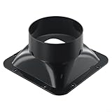 Connettore a flangia da parete in ABS per condotto dell'aria del tubo di ventilazione, fla...
