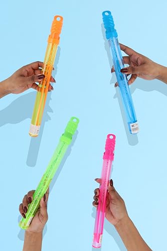 Henbrandt 24 x Large Bubble Swords - 110ml - 32cm - 4 Assorted Colours - Bubble Blower Party Favours Loot Bag Fillers - Kids Summer Toys for Girls and Boys - Image 4