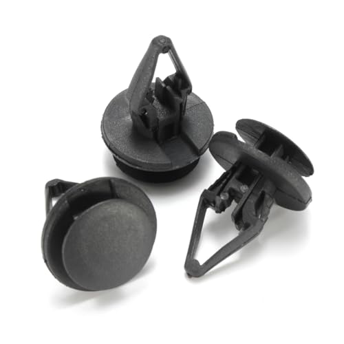 Parliky 50 piezas Clips de Nylon para Coche Push Fasteners para Panel Puerta Bumper Soporte Fijo Resistente Vibration