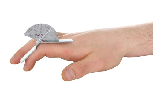 Baseline® Goniometer, Edelstahl, besonders geeignet für kleine Gelenke, Länge 8,75 cm