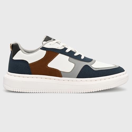 Image of Centrino Durable Sneakers for Men | Shoes for Man Stylish | Casual Lightweight Lace-Up Canvas Walking Shoes | Cushioned Insole | Breathable Anti-Skid Comfortable Sole | Mens Shoes for Long-Lasting Use (9587)