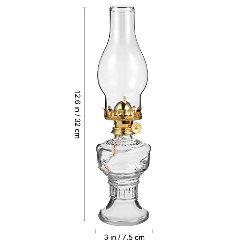 Miniatura 7 de Osaladi Lámpara De Petróleo De Cristal: Lámpara De Cristal De Vela De Con Base Transparente, Lámpara De Emergencia Para El Hogar, Boda, Dormitorio, Decoración Del Hogar