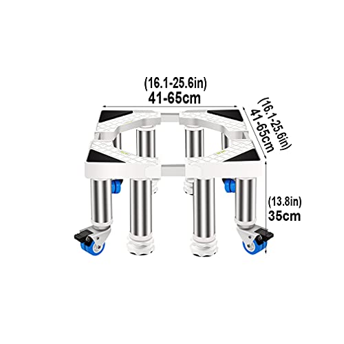 Support roulettes lave-linge extensible socle universel frigo 300kg - 3